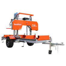 590mm SW26 Gasoline Diesel Portable Sawmill With Trailer